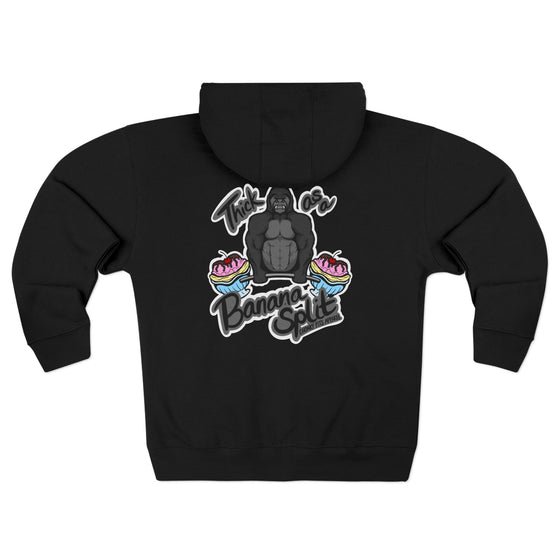 Thick as a Banana Split  Unisex Zip Hoodie