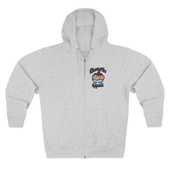 Thick as a Banana Split  Unisex Zip Hoodie