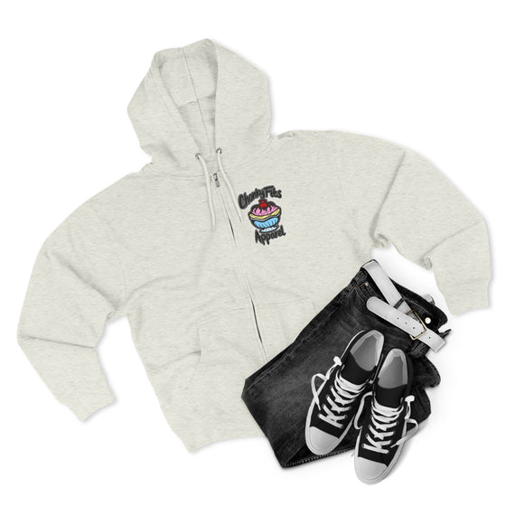 Thick as a Banana Split  Unisex Zip Hoodie
