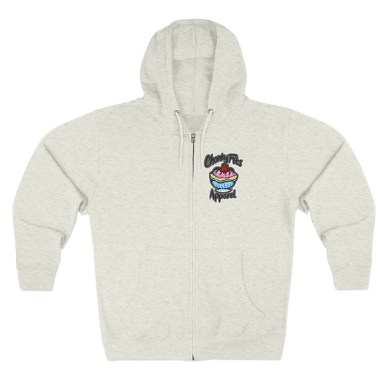 Thick as a Banana Split  Unisex Zip Hoodie