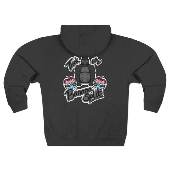 Thick as a Banana Split  Unisex Zip Hoodie