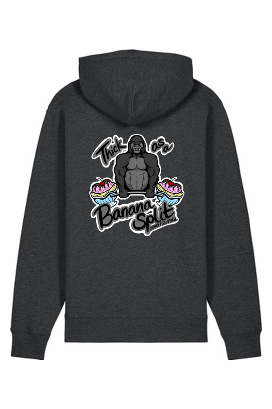 Thick as a Banana Split Unisex Hooded Sweatshirt
