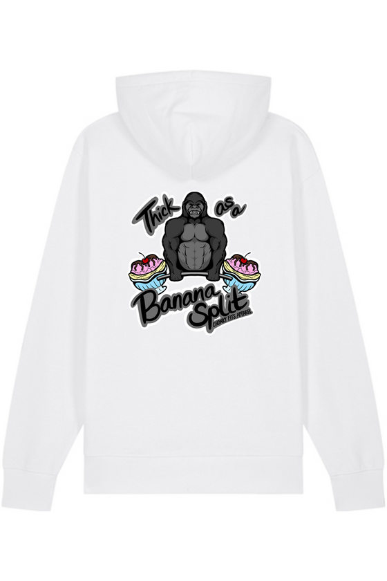 Thick as a Banana Split Unisex Hooded Sweatshirt