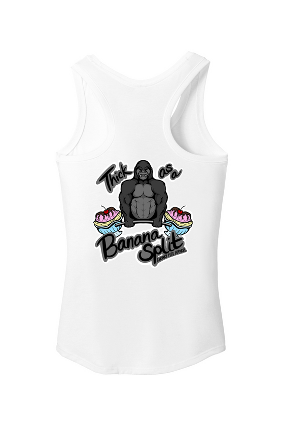 Thick as a Banana Split Women's Racerback Tank