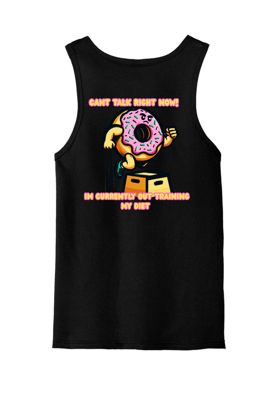 Out Training My Diet Mens Tank