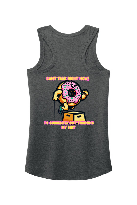 Out Training My Diet Women's Perfect Tri Racerback Tank