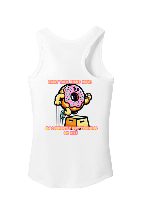 Out Training My Diet Women's Perfect Tri Racerback Tank