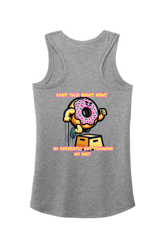 Out Training My Diet Women's Perfect Tri Racerback Tank