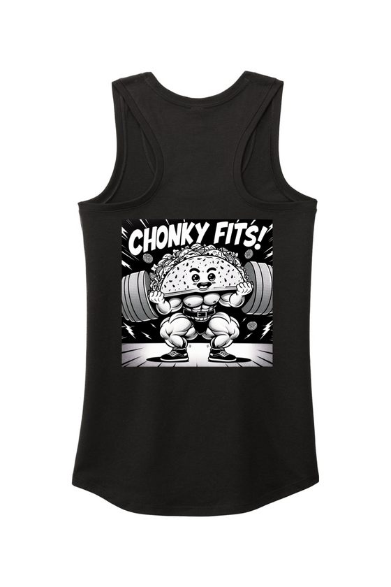 Tacos On My Mind Women's Perfect Tri Racerback Tank