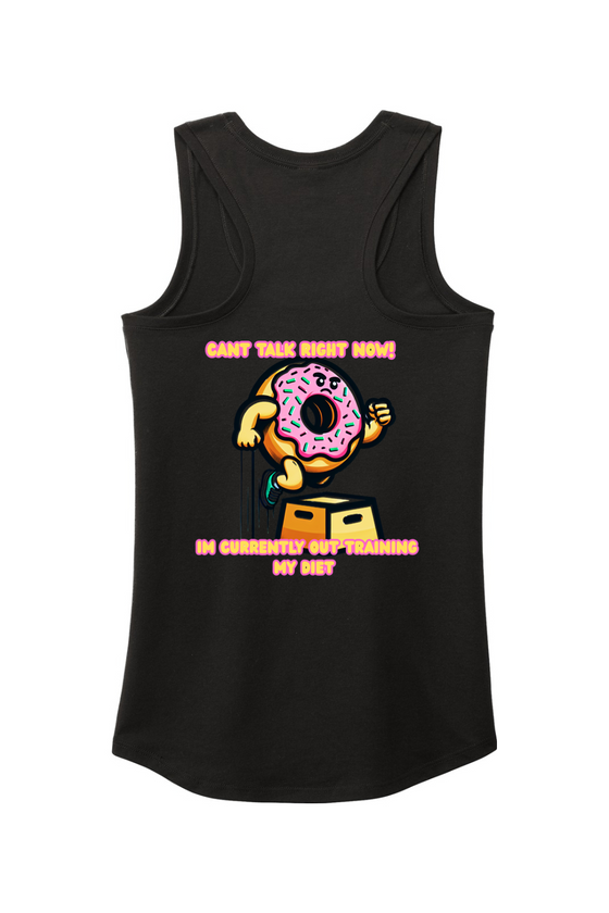 Out Training My Diet Women's Perfect Tri Racerback Tank